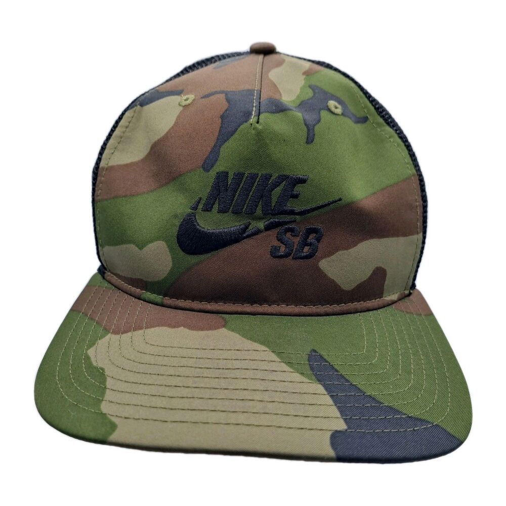 Nike Sb Trucker Hat Camouflage Mesh Adjustable